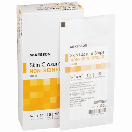Mckesson Non-Reinforced Skin Closure Strip, 1/4 x 4 in., 500PK 3003